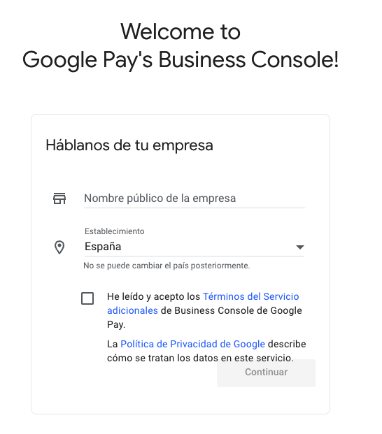 Google Pay Step1