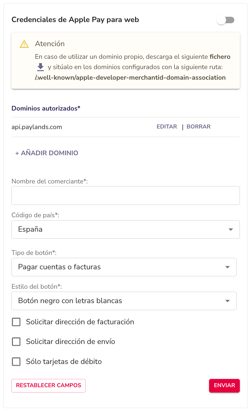 Apple Pay Web Integration